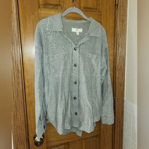 Thread & Supply Light Green Button Shirt With Pockets